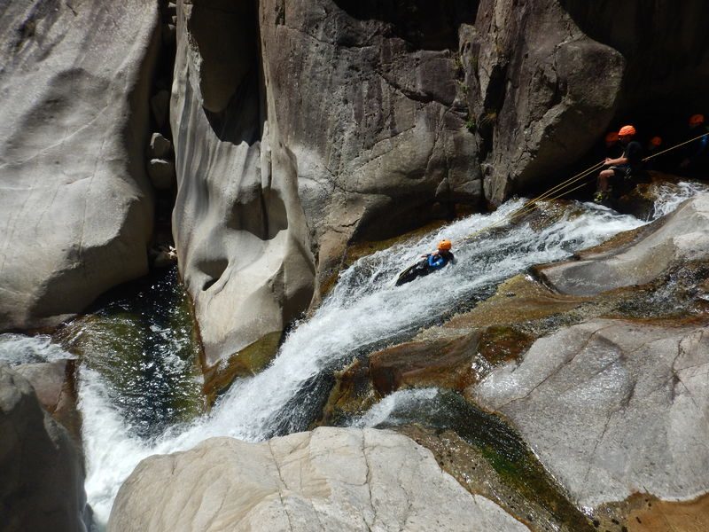 Canyoning sensation - Le haut Chassezac intégral - journée - Face Sud