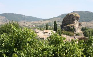 Boucle vélo et VAE  1 Vignes et vallons  : Au départ d'Alba-La-Romaine