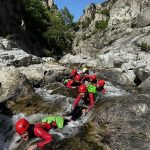 © La chenille en canyoning en Lozère - Ardeche Outdoor Activités