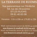 La terrasse de Ruoms