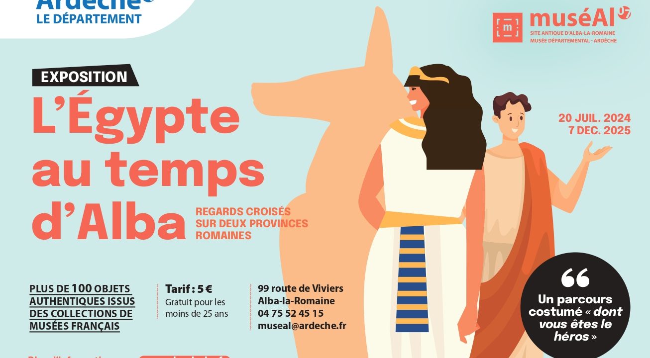 Exposition temporaire : "L'Egypte au temps d'Alba - Regards croisés sur deux provinces romaines"