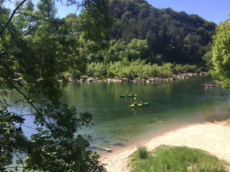 Canoë - Kayak de Sampzon à Vallon - 6 km avec Rivière et Nature