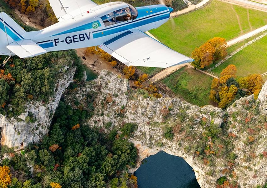 Les Gorges de l'Ardèche vues du ciel