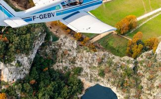 Les Gorges de l'Ardèche vues du ciel