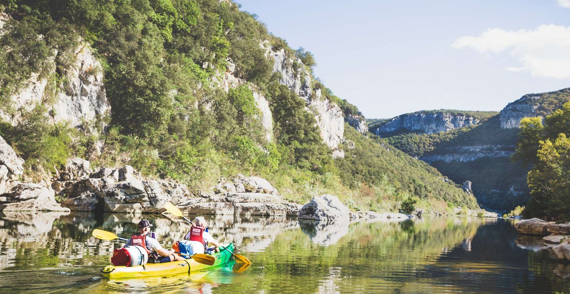 Canoë dans les Gorges de l'Ardèche © Steph Tripot