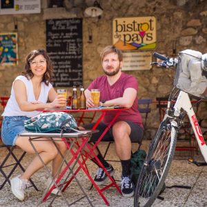 Séjour à vélo sur la via Ardèche - Le Bec Figue à Labeaume©Marina Geray