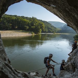 Via corda - Labastide-de-Virac, le 19 septembre 2018.