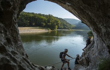 Via corda &#8211; Labastide-de-Virac, le 19 septembre 2018.